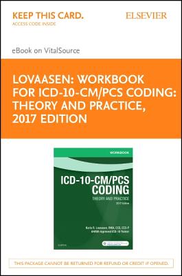 Workbook for ICD-10-CM/PCs Coding: Theory and Practice, 2017 Edition - Elsevier eBook on Vitalsource (Retail Access Card) Cover Image
