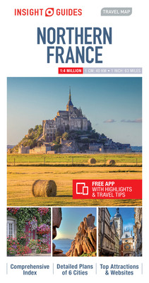Insight Guides Travel Map Northern France (Insight Travel Maps) Cover Image