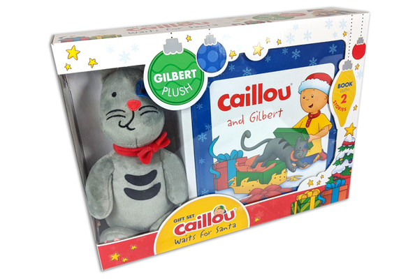Caillou Waits for Santa Gift Set: Book with 2 Stories and Gilbert Plush Toy [With Plush] By Anne Paradis (Text by (Art/Photo Books)), Eric Sevigny (Illustrator) Cover Image