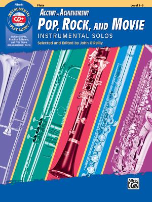 Aoa Pop, Rock, and Movie Instrumental Solos: Flute, Book & CD By John O'Reilly (Editor) Cover Image
