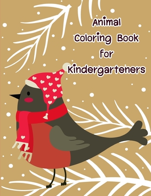 Animal Coloring Book for Kindergarteners: Christmas coloring Pages for Children ages 2-5 from funny image. (Early Learning #10) Cover Image