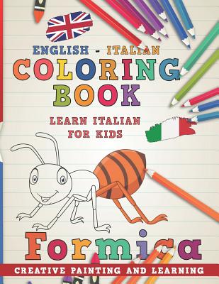 Coloring Book: English - Italian I Learn Italian for Kids I Creative Painting and Learning. (Learn Languages #4) Cover Image
