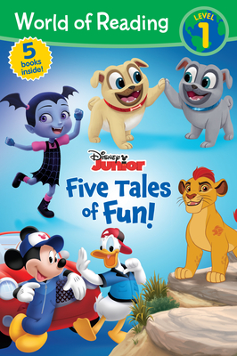 World of Reading: Disney Junior Five Tales of Fun! (Level 1 Reader Bindup) By Disney Books, Disney Storybook Art Team (Illustrator) Cover Image