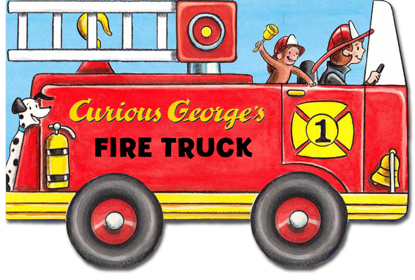 Curious George's Fire Truck (Mini Movers Shaped Board Books) Cover Image