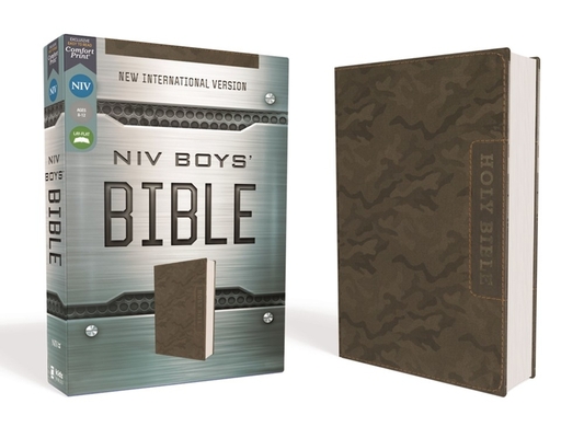 Niv, Boys' Bible, Leathersoft, Brown Camo, Comfort Print By Zondervan Cover Image