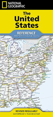 National Geographic United States Map (Folded with Flags and Facts