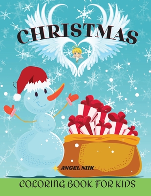 Christmas colouring book: Easy Christmas Colouring Book for kids Perfect gift for boys and girls By Nicole Neek Cover Image