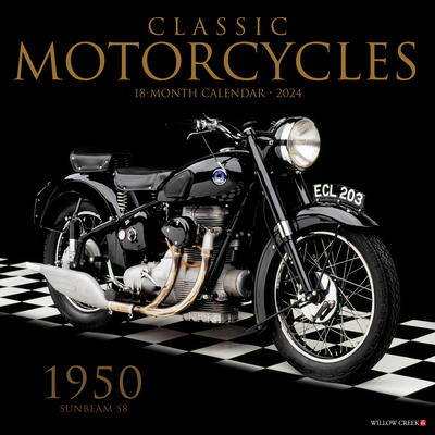 Classic Motorcycles 2024 12 X 12 Wall Calendar Cover Image