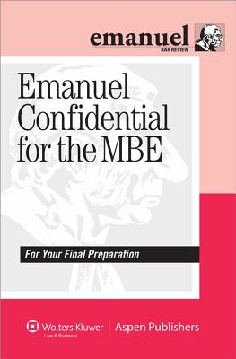 Emanuel Confidential for the MBE (Bar Review)