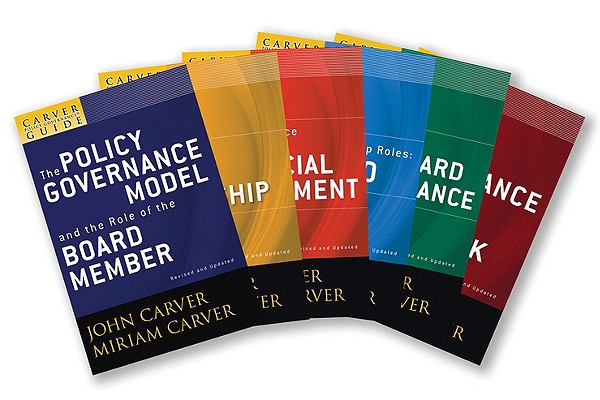 A Carver Policy Governance Guide, the Carver Policy Governance Guide Series on Board Leadership Set Cover Image