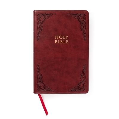 Cover for CSB Large Print Personal Size Reference Bible, Burgundy LeatherTouch