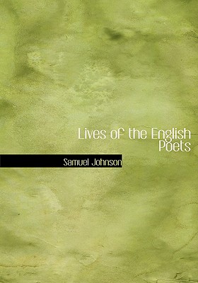 Cover for Lives of the English Poets