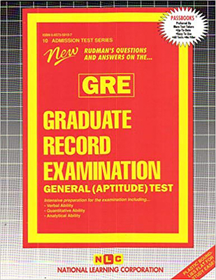 Graduate Record Examination–General (Aptitude) Test (GRE) (Admission Test Series #10) By National Learning Corporation Cover Image