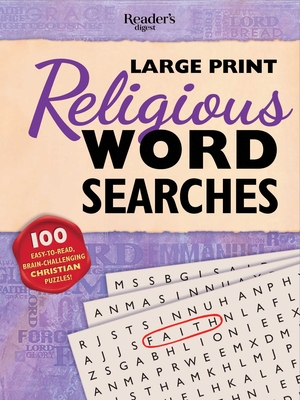 Reader's Digest Large Print Religious Word Search: 100 Easy-to-read Brain-challenging Christian puzzles Cover Image
