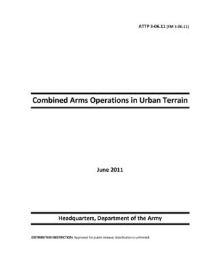 FM 3-06.11 Combined Arms Operations in Urban Terrain Cover Image