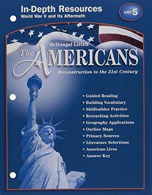 McDougal Littell The Americans In Depth Resources Unit 5