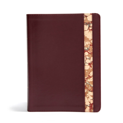 CSB Spurgeon Study Bible, Burgundy/Marble LeatherTouch®