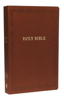 KJV, Holy Bible, Soft Touch Edition, Imitation Leather, Brown, Comfort Print Cover Image