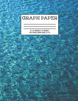 Graph Paper: Notebook Cute Ocean Water Waves Cover Graphing Paper Composition Book Cover Image