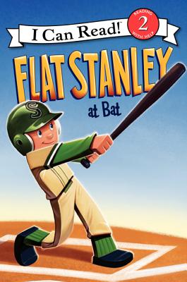 Flat Stanley at Bat (I Can Read Level 2) By Jeff Brown, Macky Pamintuan (Illustrator) Cover Image