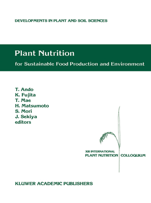 Cover for Plant Nutrition for Sustainable Food Production and Environment
