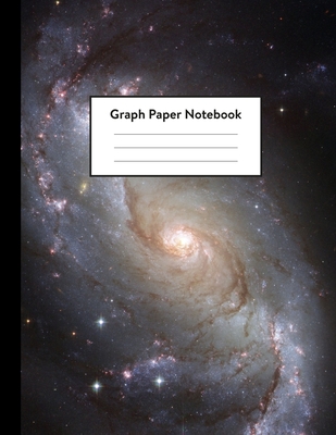 Graph Paper Notebook: 5 x 5 squares per inch, Quad Ruled - 8.5 x 11 - Spiral Galaxy in Outer Space - Math and Science Composition Notebook f By Space Composition Notebooks Cover Image