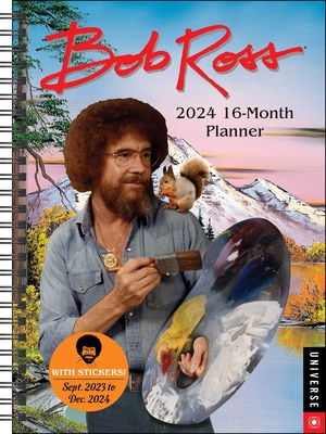 Bob Ross 16-Month 2024 Planner Calendar: September 2023 - December 2024