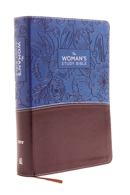 NIV, the Woman's Study Bible, Imitation Leather, Blue/Brown, Full-Color: Receiving God's Truth for Balance, Hope, and Transformation Cover Image