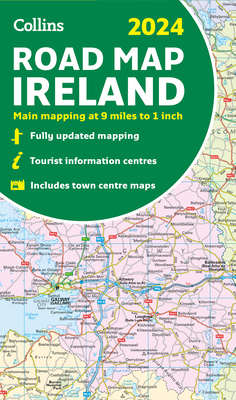 2024 Collins Road Map of Ireland: Folded Road Map Cover Image