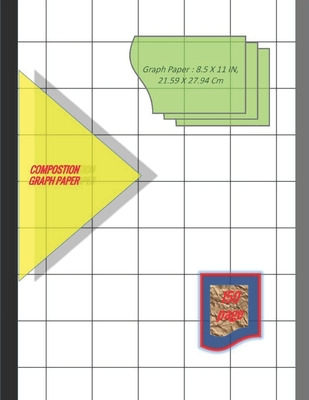 Graph Paper Notebook 8.5 x 11 IN, 21.59 x 27.94 cm: 1&1/4 inch thin = 1.25 squares perfect binding, non-perforated, Double-sided Composition Graph Pap Cover Image