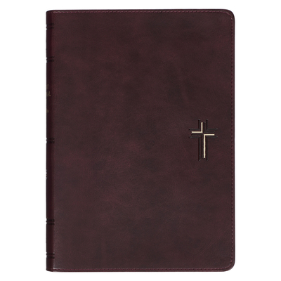 NLT Holy Bible Everyday Devotional Bible for Men New Living Translation, Vegan Leather, Cross Emblem Cover Image