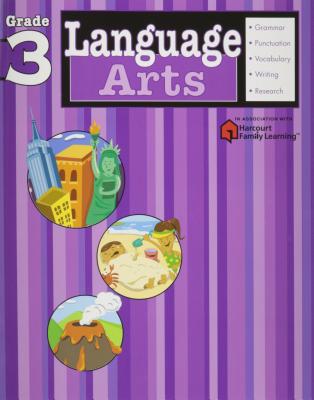 Language Arts, Grade 3 (Flash Kids Harcourt Family Learning) By Flash Kids (Editor) Cover Image