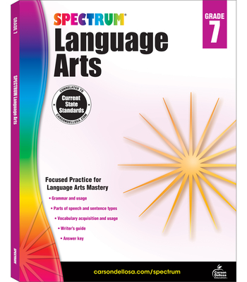 Spectrum Language Arts, Grade 7 By Spectrum (Compiled by) Cover Image