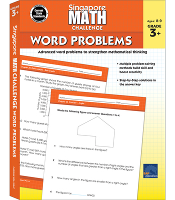 Singapore Math Challenge Word Problems, Grades 3 - 5: Volume 2 Cover Image