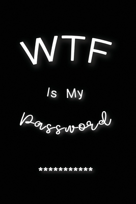 WTF Is My Password: Password Log Book And Internet Password Alphabetical Pocket Size Small Organizer Black Frame 6