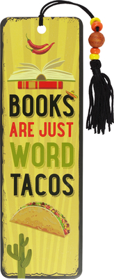 Books Are Word Tacos Beaded Bookmark Cover Image