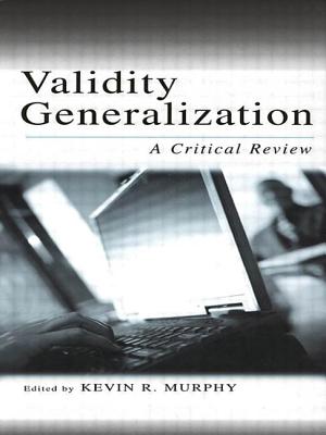 Validity Generalization: A Critical Review (Applied Psychology) Cover Image