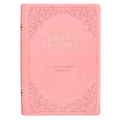 KJV Bible Giant Print Full Size Pink  Cover Image