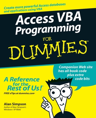 Access VBA Programming for Dummies Cover Image