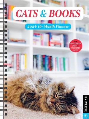 Cats & Books 16-Month 2024 Planner Calendar: September 2023 - December 2024