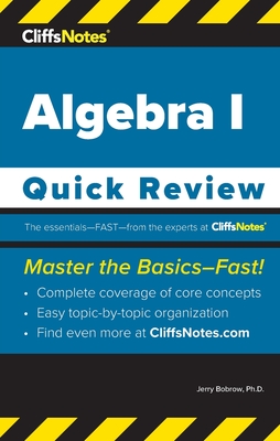 CliffsNotes Algebra I: Quick Review Cover Image