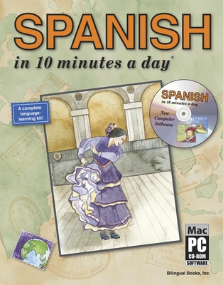 SPANISH in 10 minutes a day with CD-ROM [With CDROM] Cover Image