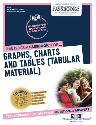 Graphs, Charts and Tables (Tabular Material) (CS-11): Passbooks Study Guide (General Aptitude and Abilities Series #11) By National Learning Corporation Cover Image