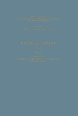 Kölner Papyri Cover Image