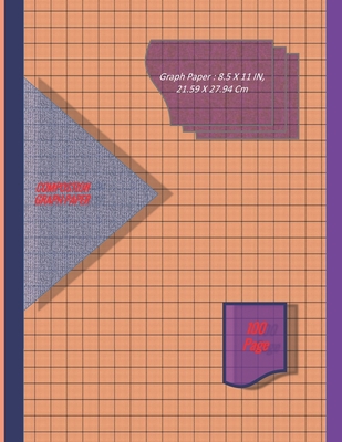 Graph Paper Notebook 8.5 x 11 IN, 21.59 x 27.94 cm [100page]: 1 mm thin and 10 cm thick light gray grid lines [metric], perfect binding, non-perforate Cover Image