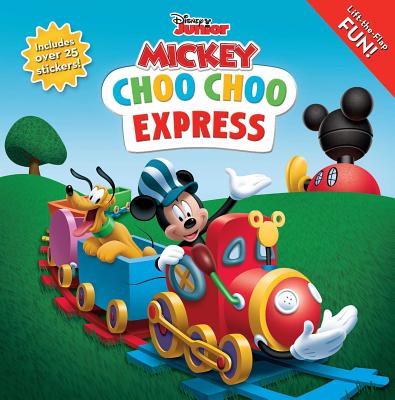 Disney Mickey Mouse Clubhouse: Choo Choo Express Lift-the-Flap (8x8 with Flaps) Cover Image