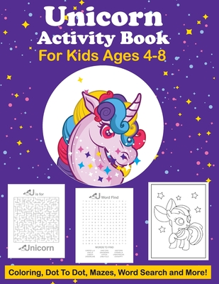 Unicorn Activity Book for Kids Ages 4-8: A Fun and Cute Children's