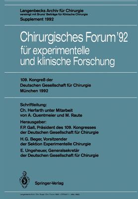 Chirurgisches Forum '92 Für Experimentelle Und Klinische Forschung: 109 ...