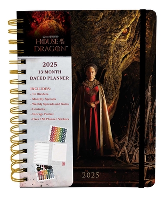 2025 House of the Dragon 13-Month Weekly Planner Cover Image