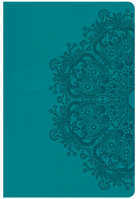 CSB Giant Print Reference Bible, Teal LeatherTouch Cover Image